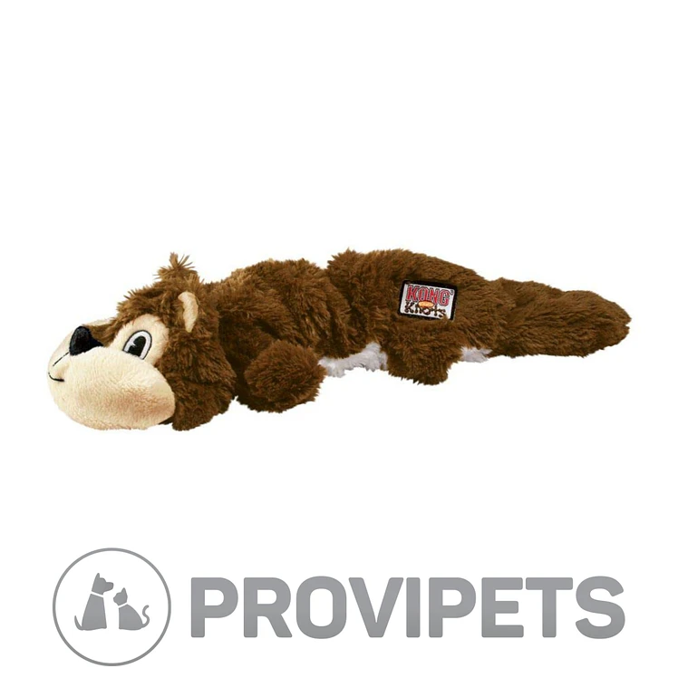 Kong Perro Peluche Scrunch Knots Ardilla Small Medium 2