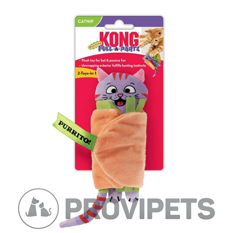 Kong Gato Juguete Pull A Part Purrito 2