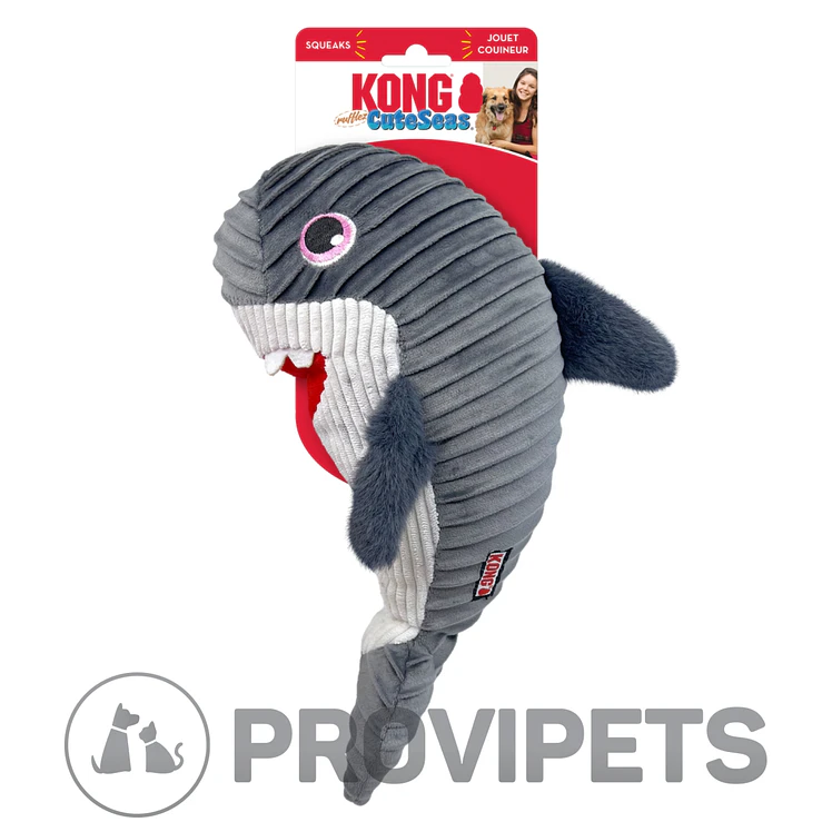 Kong Perro Peluche Cuteseas Rufflez Tiburon Medium Large 2