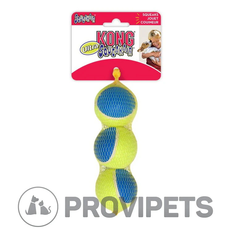 Kong Perro Ultra Squeak Air Pelota Medium X3 2