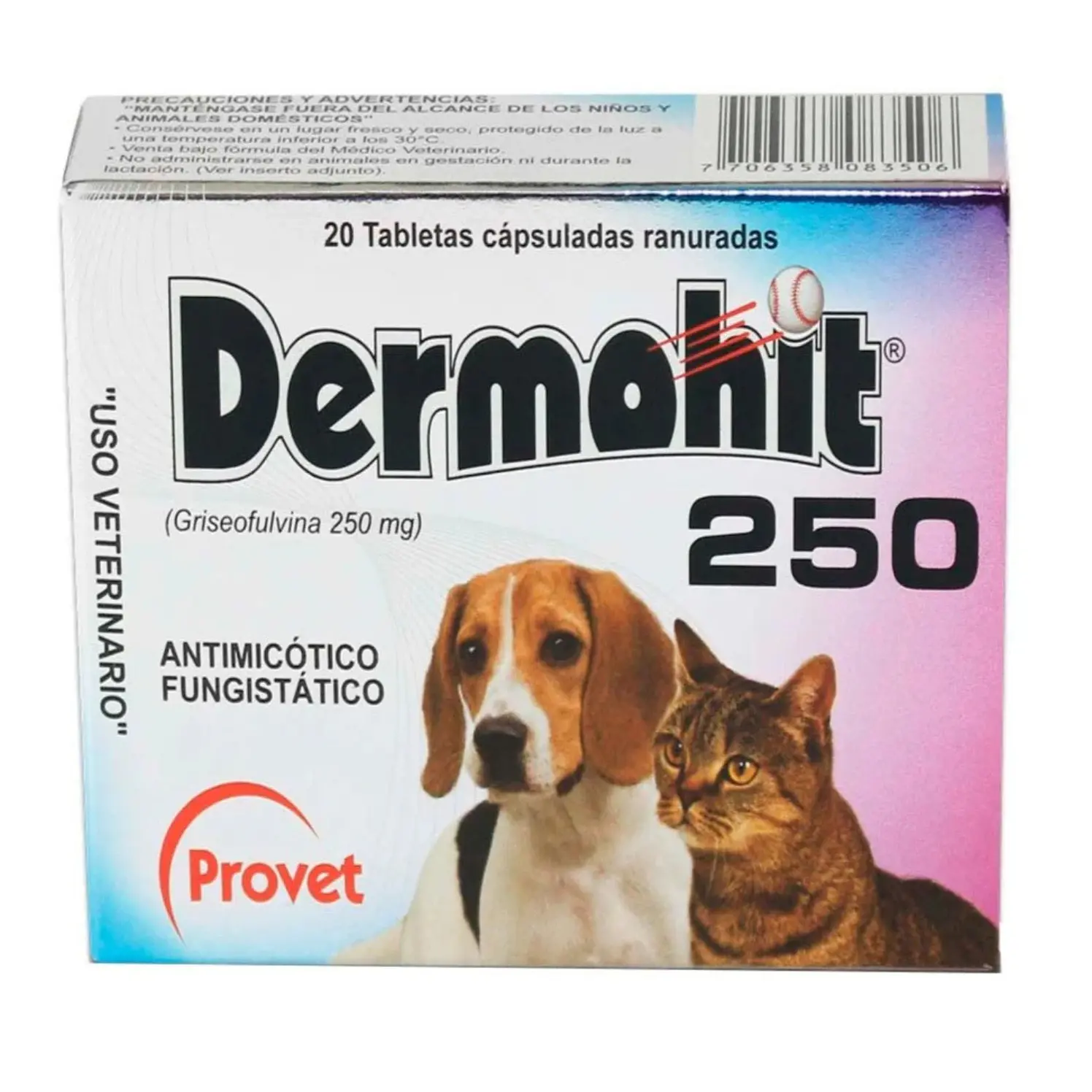 Dermohit 250 Mg Caja 20 Tab