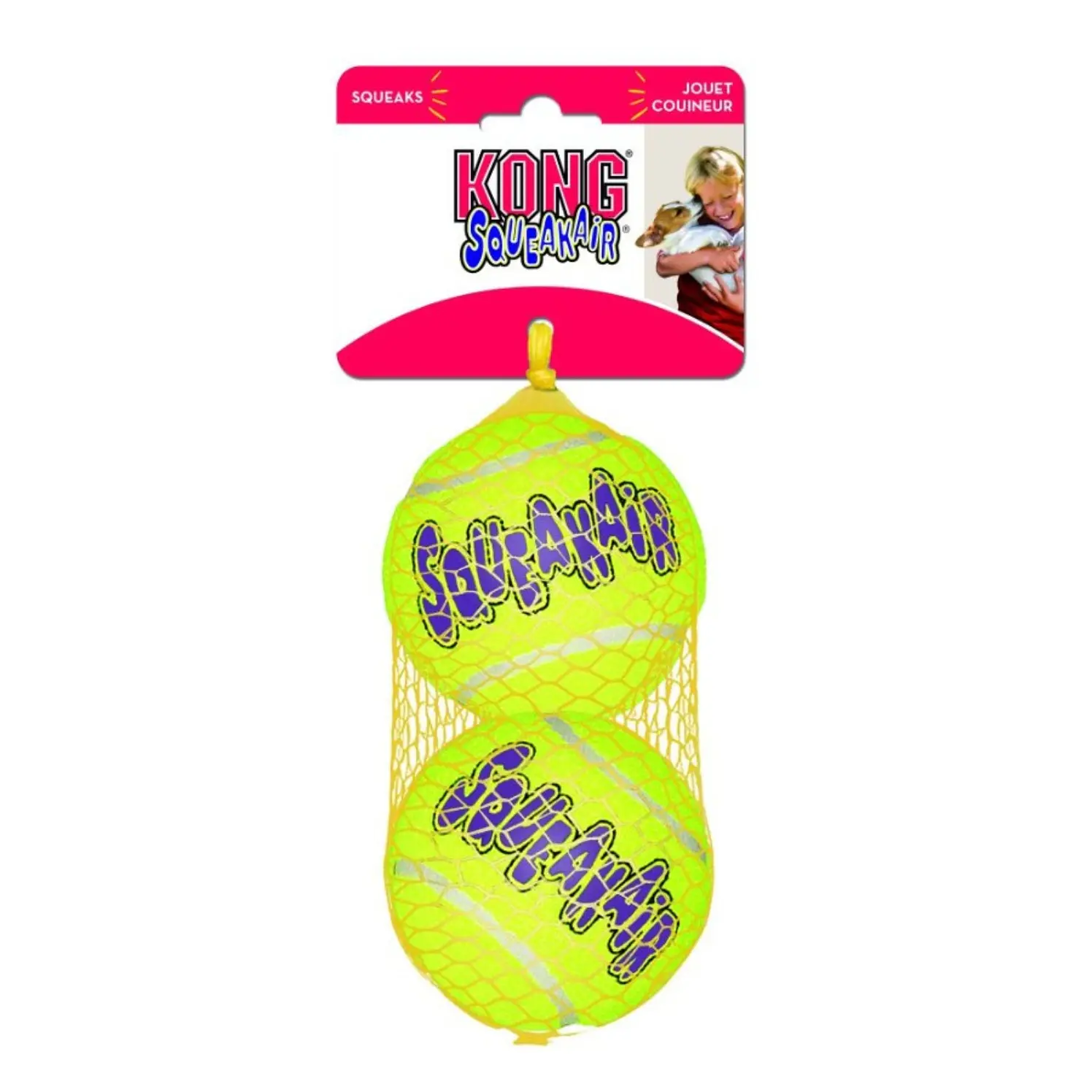 Kong Perro Squeak Air Pelota Large X2 1