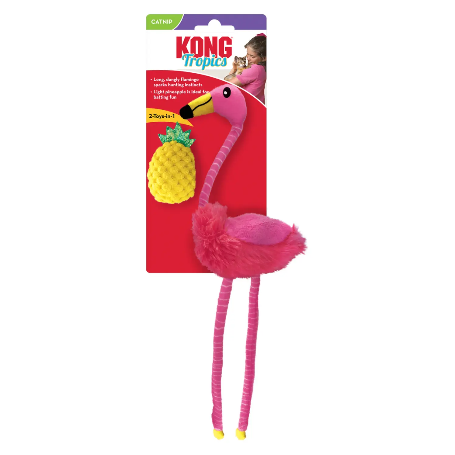 Kong Gato Peluche Tropics Flamingo 1
