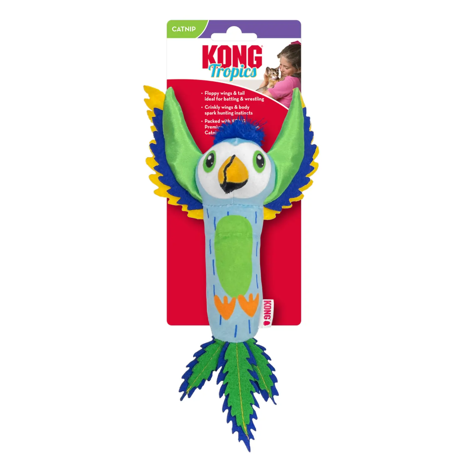 Kong Gato Peluche Tropics Pajaro 1