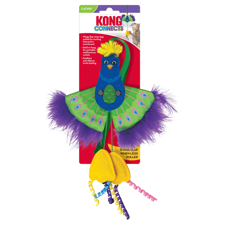 Kong Gato Juguete Connects Peacock 1