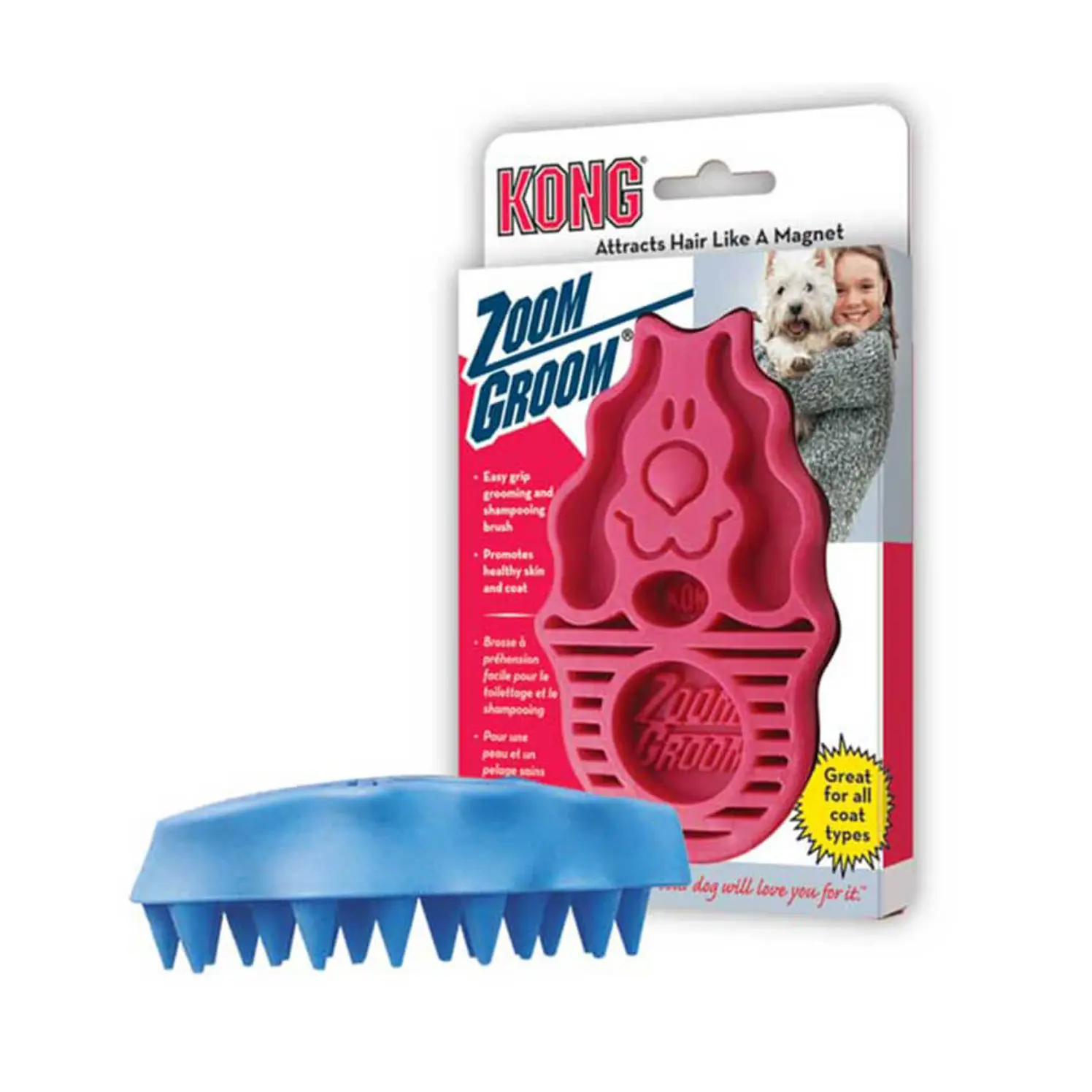 Kong Gato Zoom Groom Cepillo 1