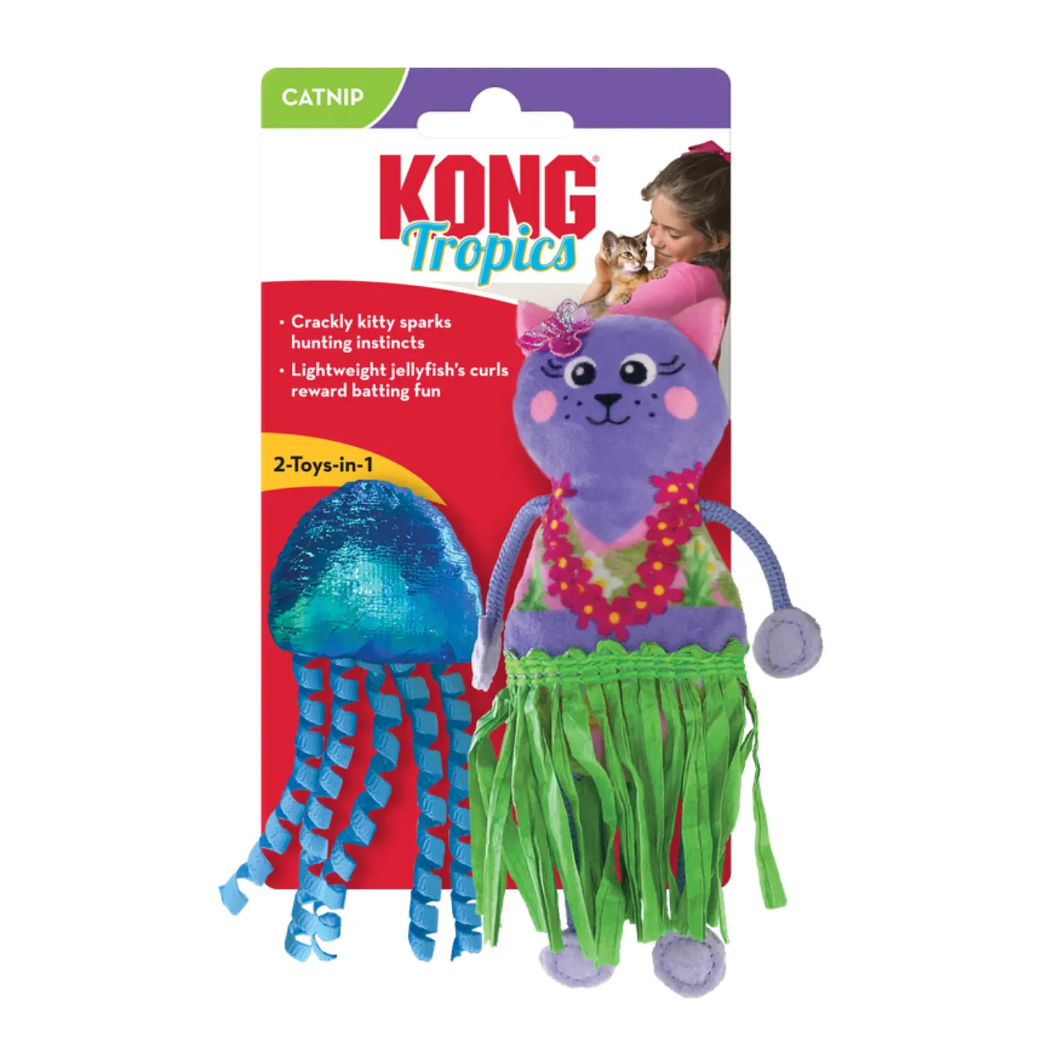 Kong Gato Peluche Tropics Hula X2 1