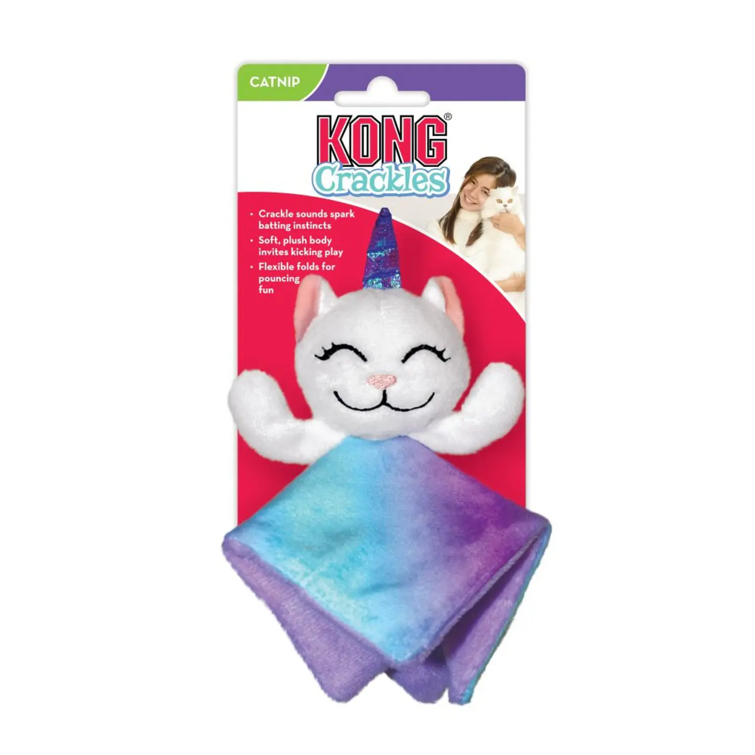 Kong Gato Juguete Crackles Gato Unicornio 1