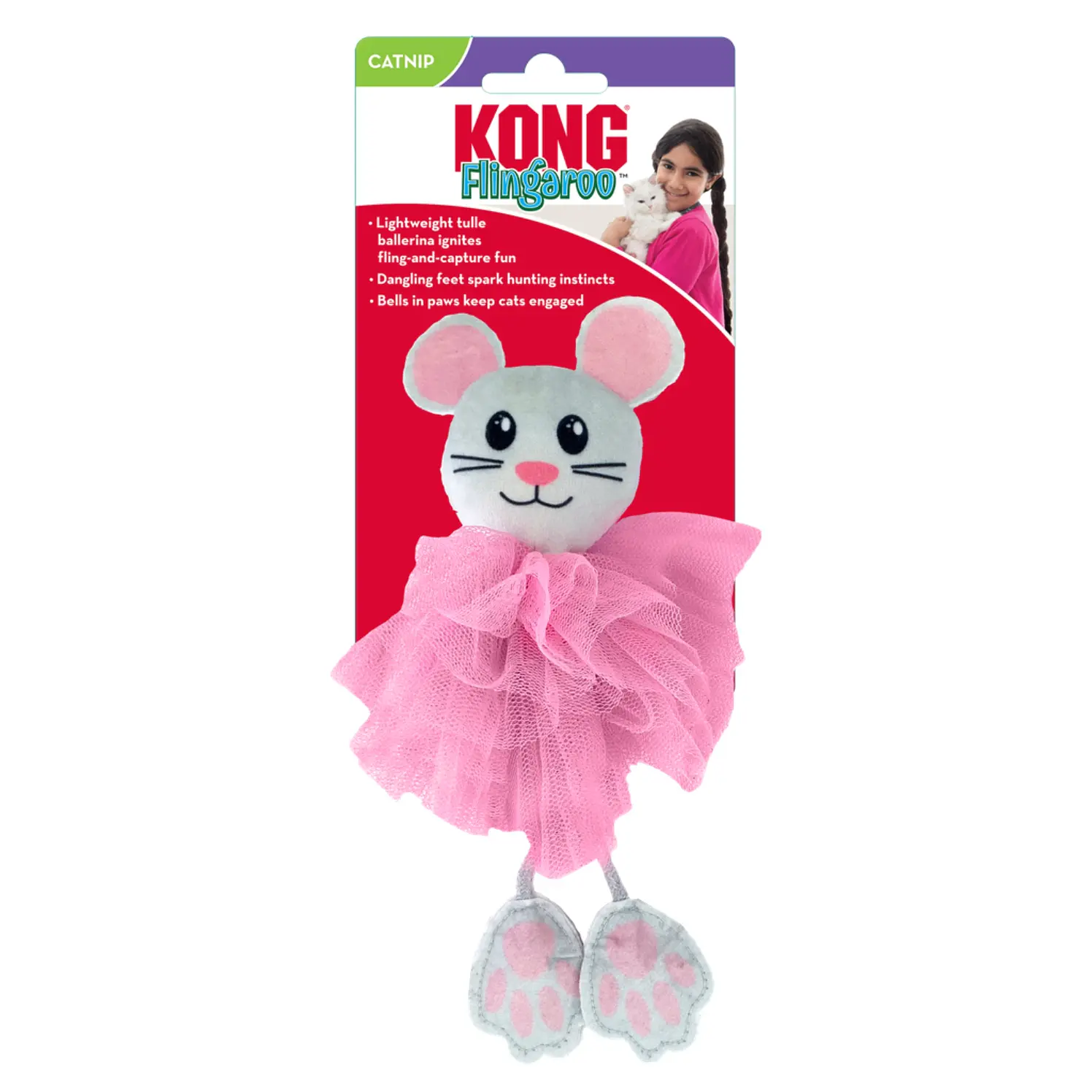 Kong Gato Juguete Flingaroo Tutu Raton Surtido 1