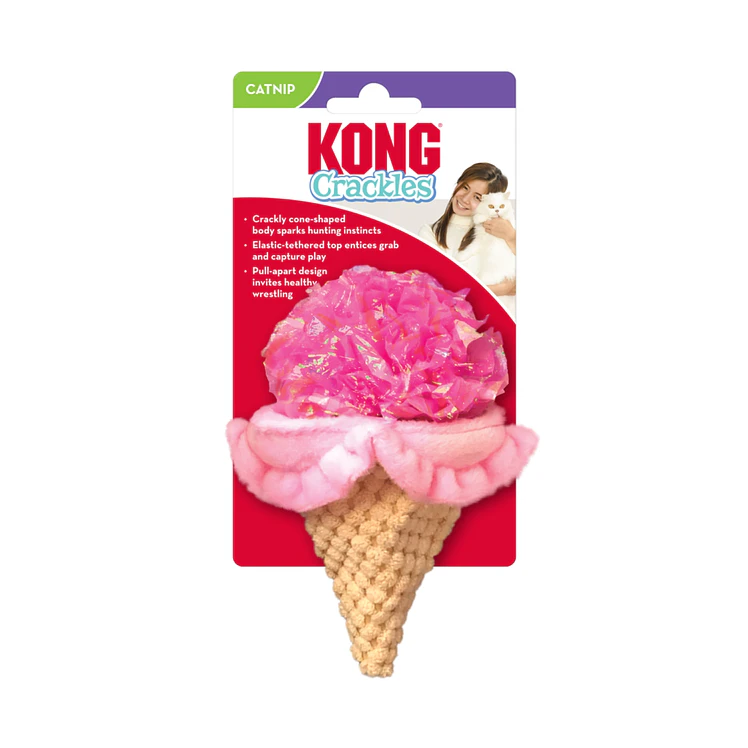 Kong Gato Juguete Crackles Scoopz Helado Surtido 1