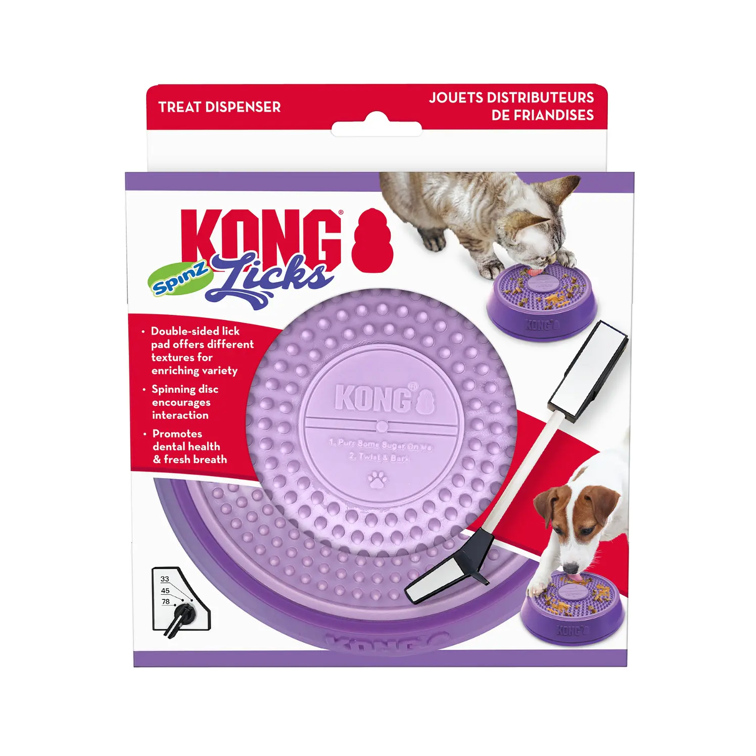 Kong Perro Bandeja Lame Spinz Lick Large 1