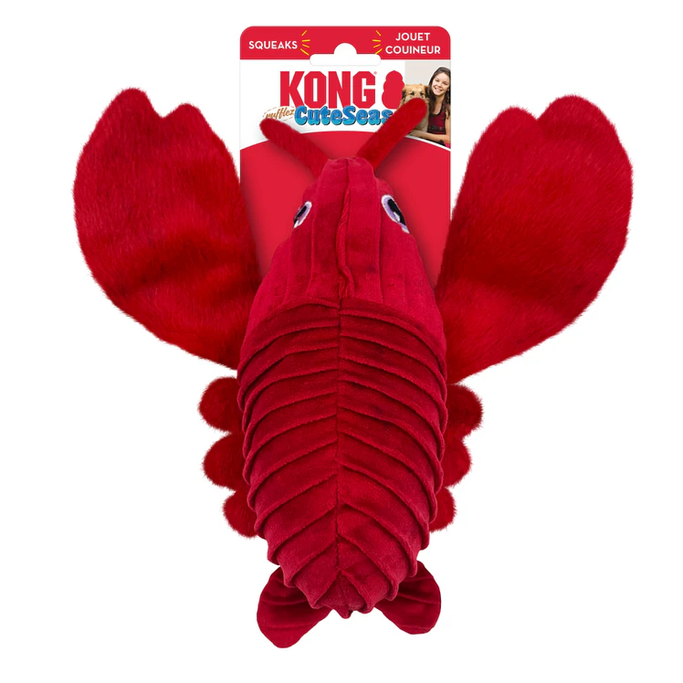 Kong Perro Peluche Cuteseas Langosta Small Medium 1