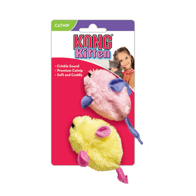 Kong Gato Peluche Kitten Raton 2Pk Surtido 1