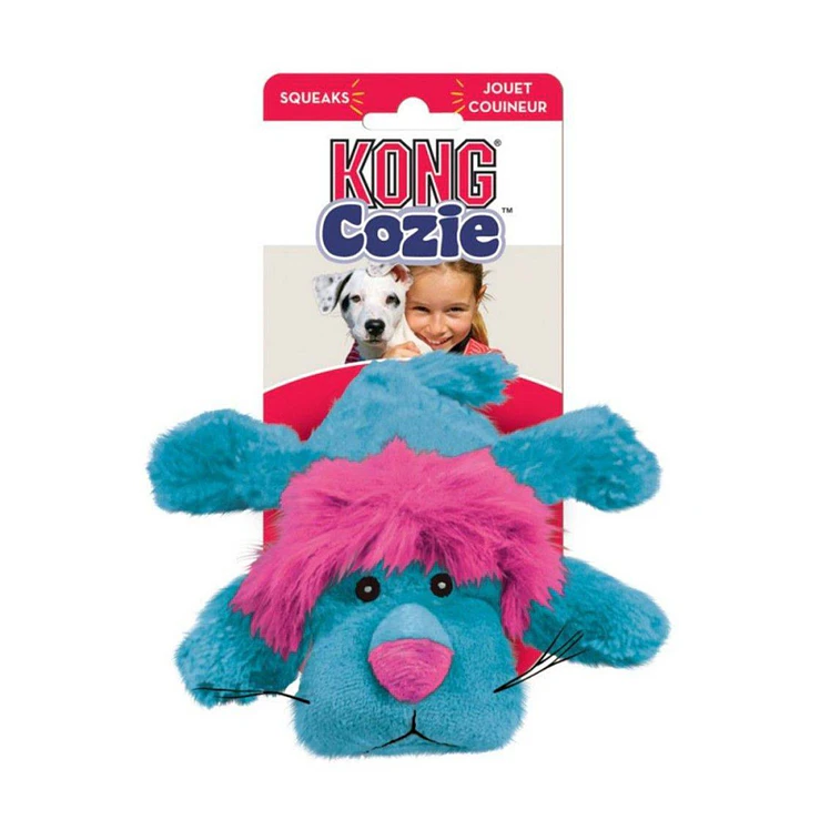 Kong Perro Peluche Cozie Leon Azul Large 1