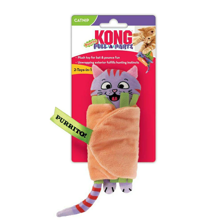 Kong Gato Juguete Pull A Part Purrito 1