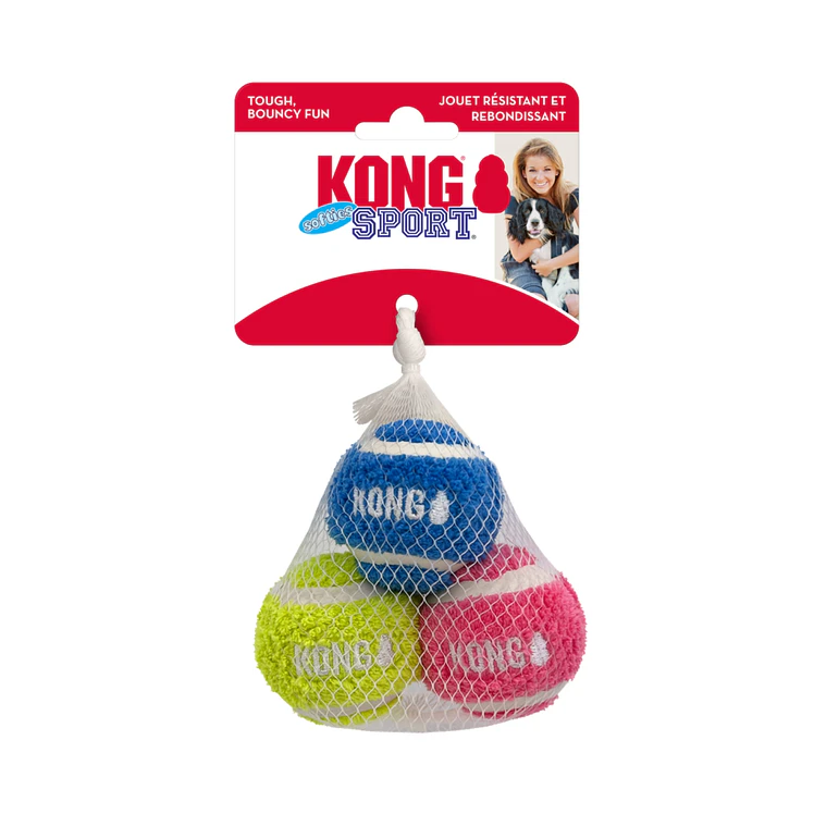 Kong Perro Softies Sports Balls Pelota Small X3 1