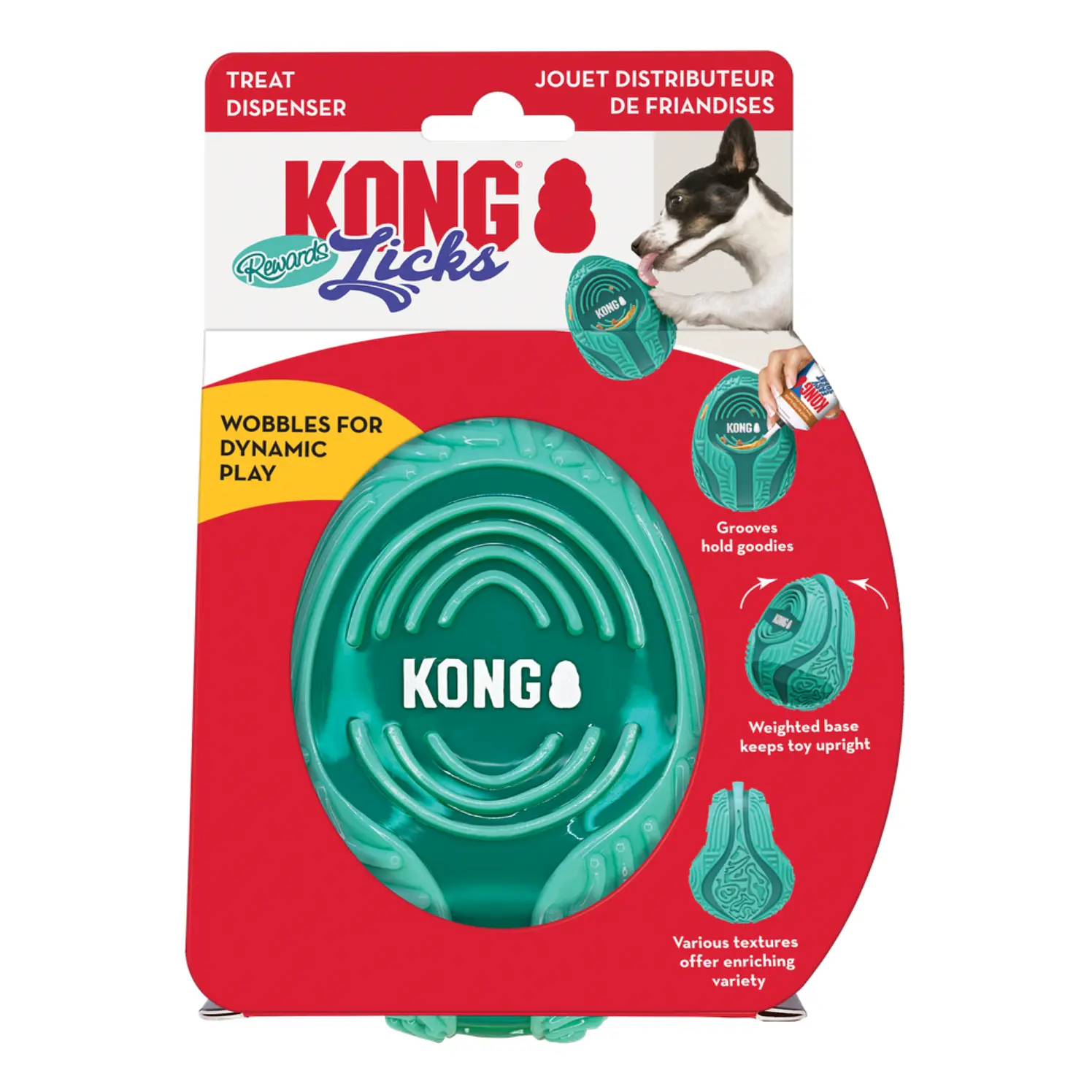 Kong Perro Juguete Lame Reward Licks Medium Large 1