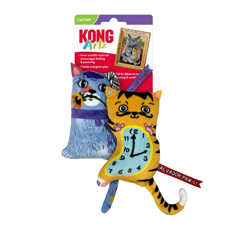 Kong Gato Peluche Artes X 2 Dali Van Gogh 1