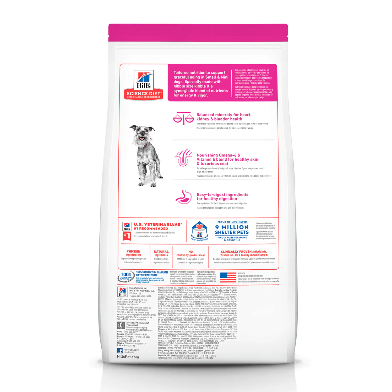 Hills Perros Senior Small Paws 7+ Raza Mini 4.5lb 2