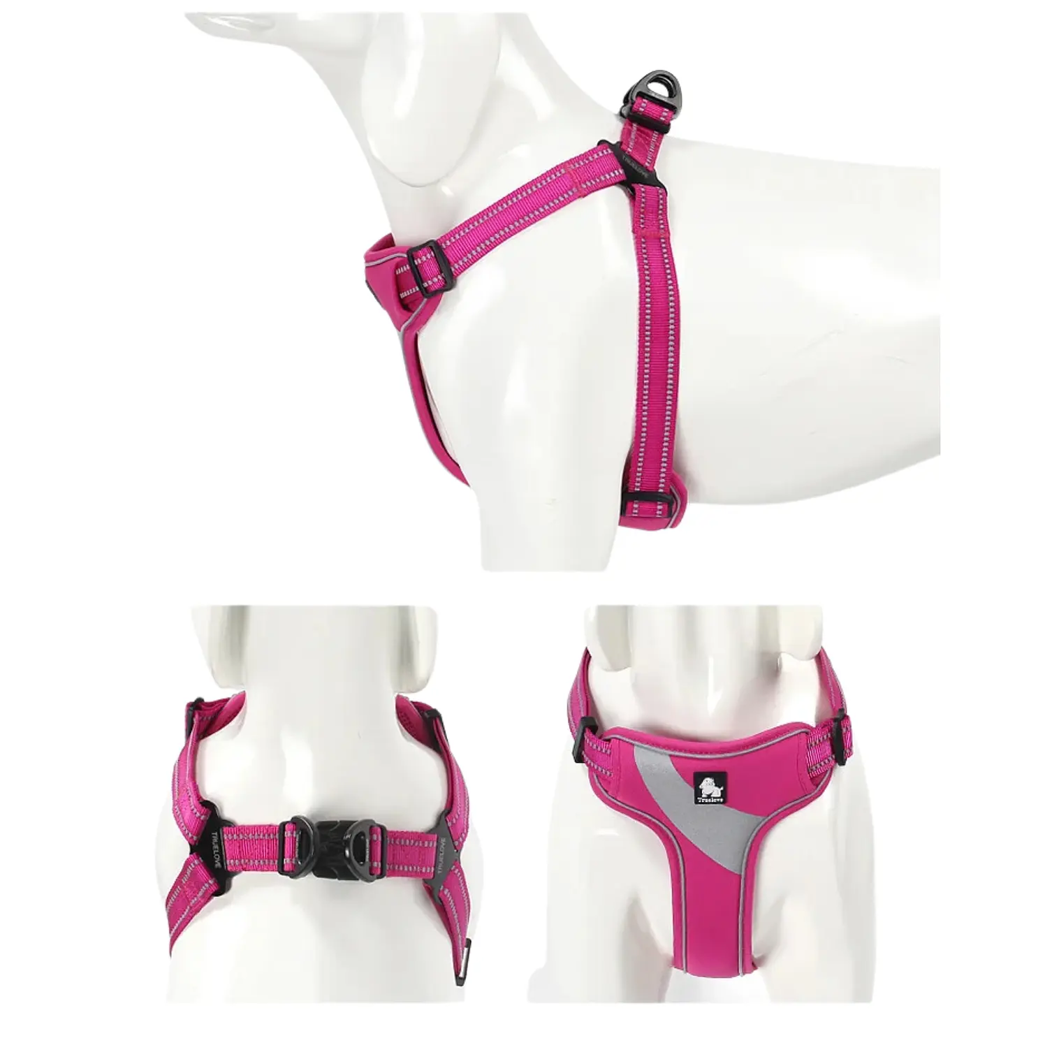 Arnes Truelove Perros Acolchado Reflectivo Fucsia M 5