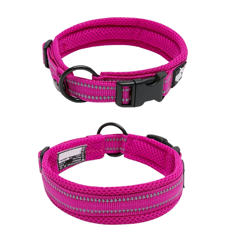 Truelove Collar Perros Acolchado Reflectivo Fucsia M 3