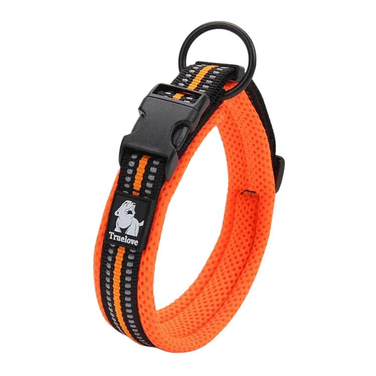 Truelove Collar Perros Acolchado Reflectivo Naranja L 2