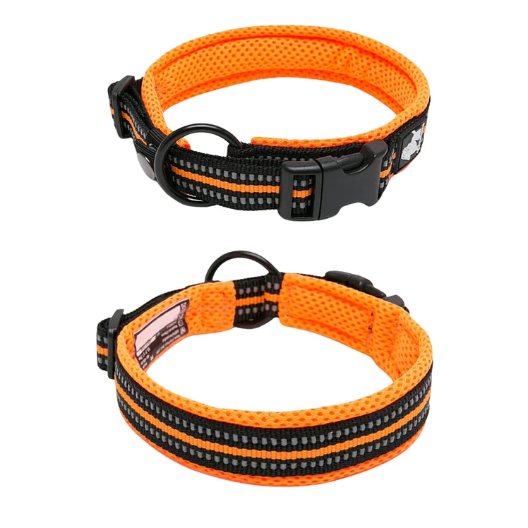 Truelove Collar Perros Acolchado Reflectivo Naranja M 3