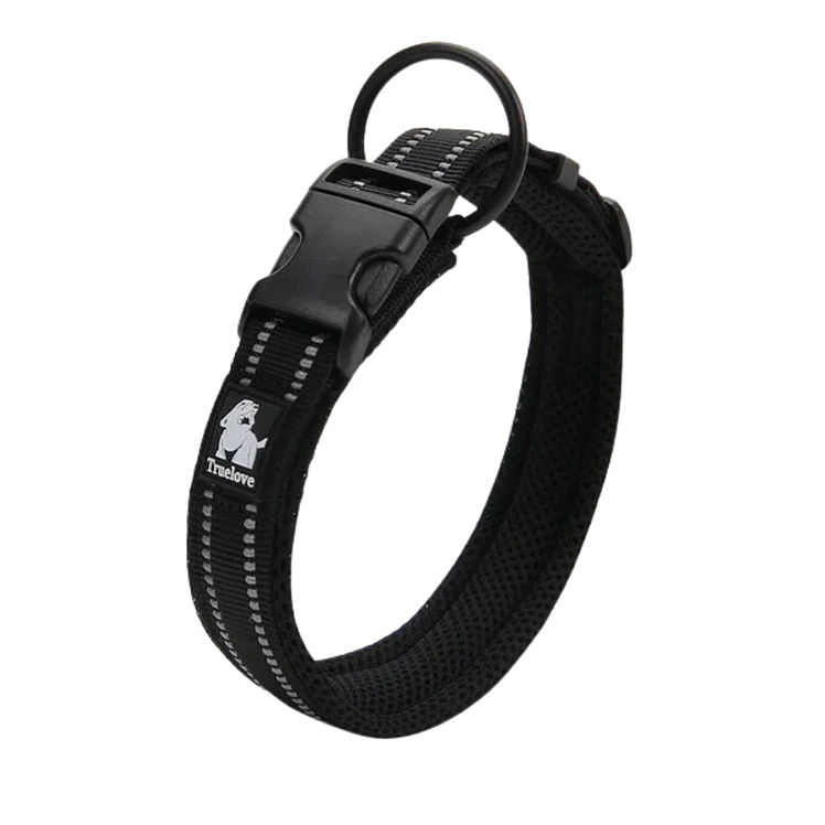 Truelove Collar Perros Acolchado Reflectivo Negro XL 2
