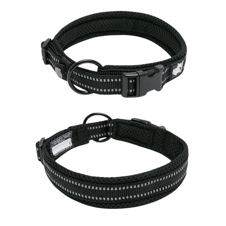 Truelove Collar Perros Acolchado Reflectivo Negro XL 3