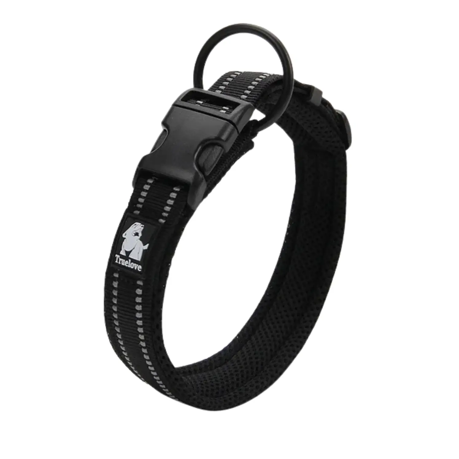 Truelove Collar Perros Acolchado Reflectivo Negro XS 2