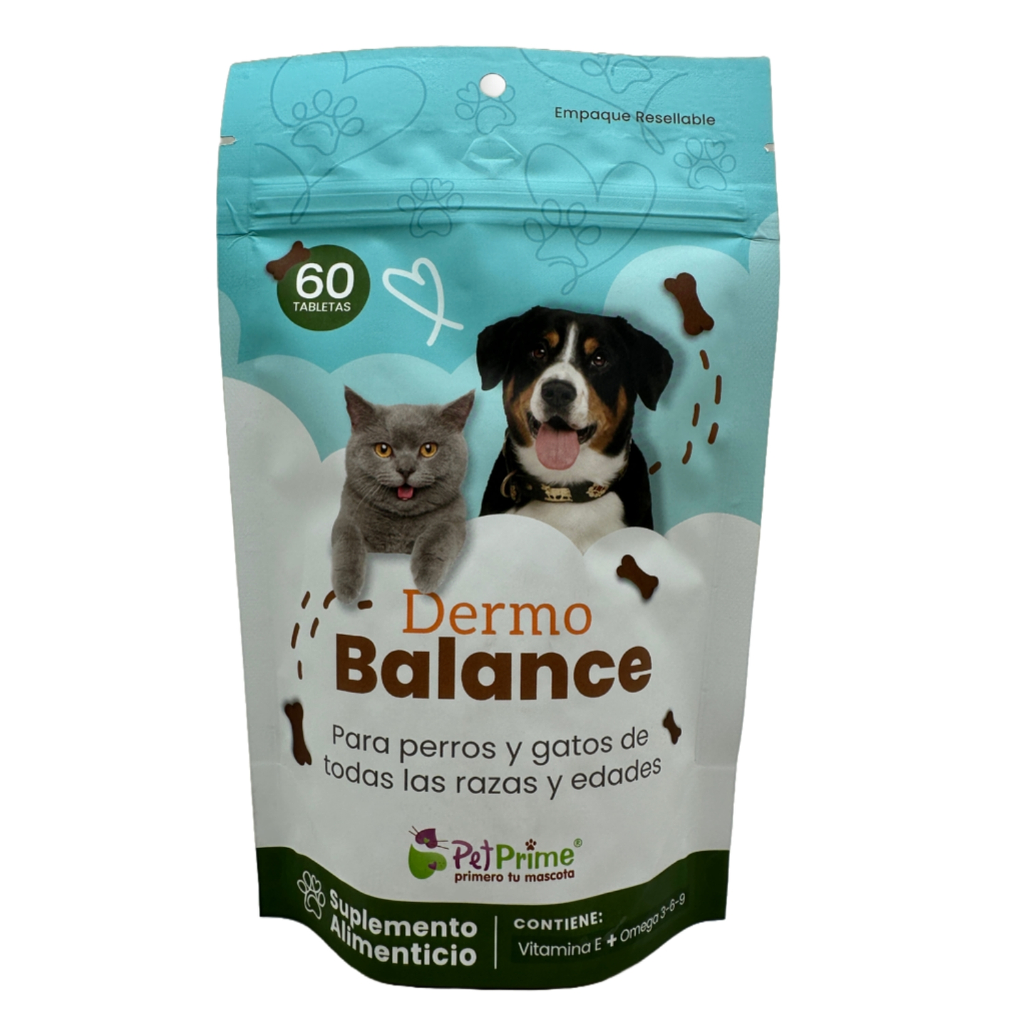 Pet Prime Dermo Balance Perros Piel y Pelaje 60 Nuggets