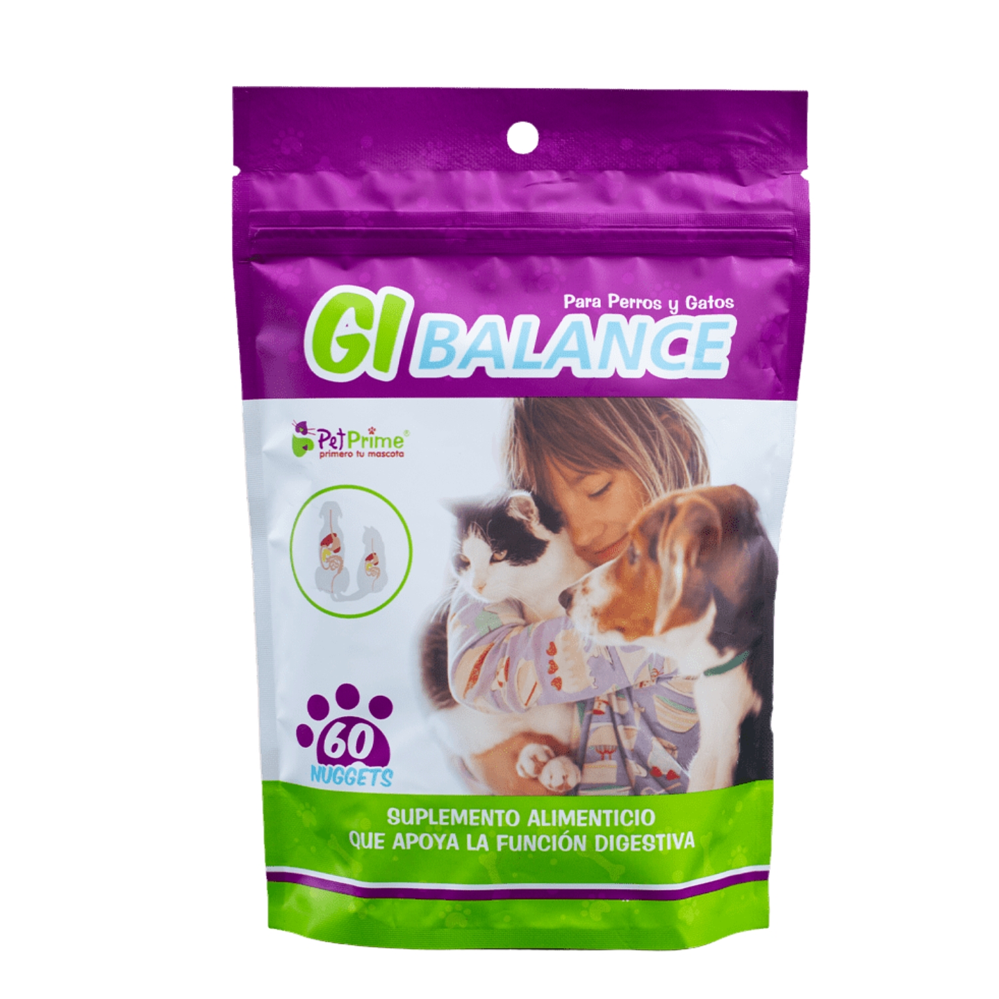 Pet Prime GI Balance Perros y Gatos 60 Nuggets