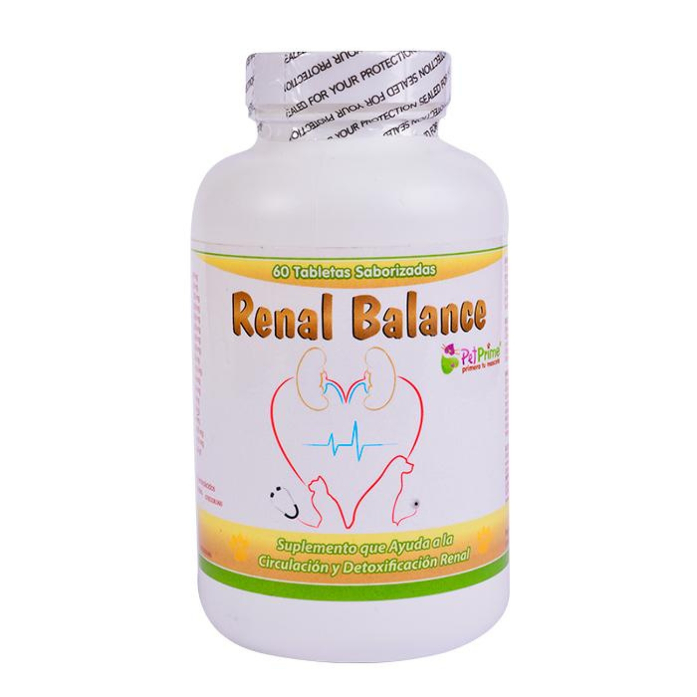 Pet Prime Renal Balance Riñones Perros 60 Tabs