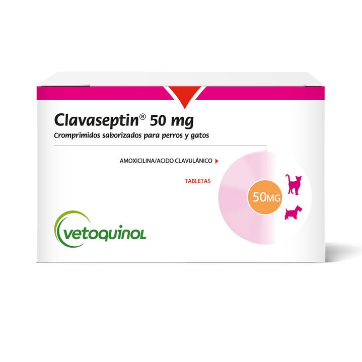 Clavaseptin 50Mgs Blister x 10 Tab Invet