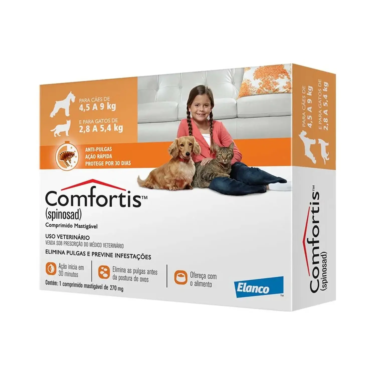 Comfortis 270 Mg Cat 2 8 A 5 4 Kg  Dog 4 6 A 9 Kg Elanco