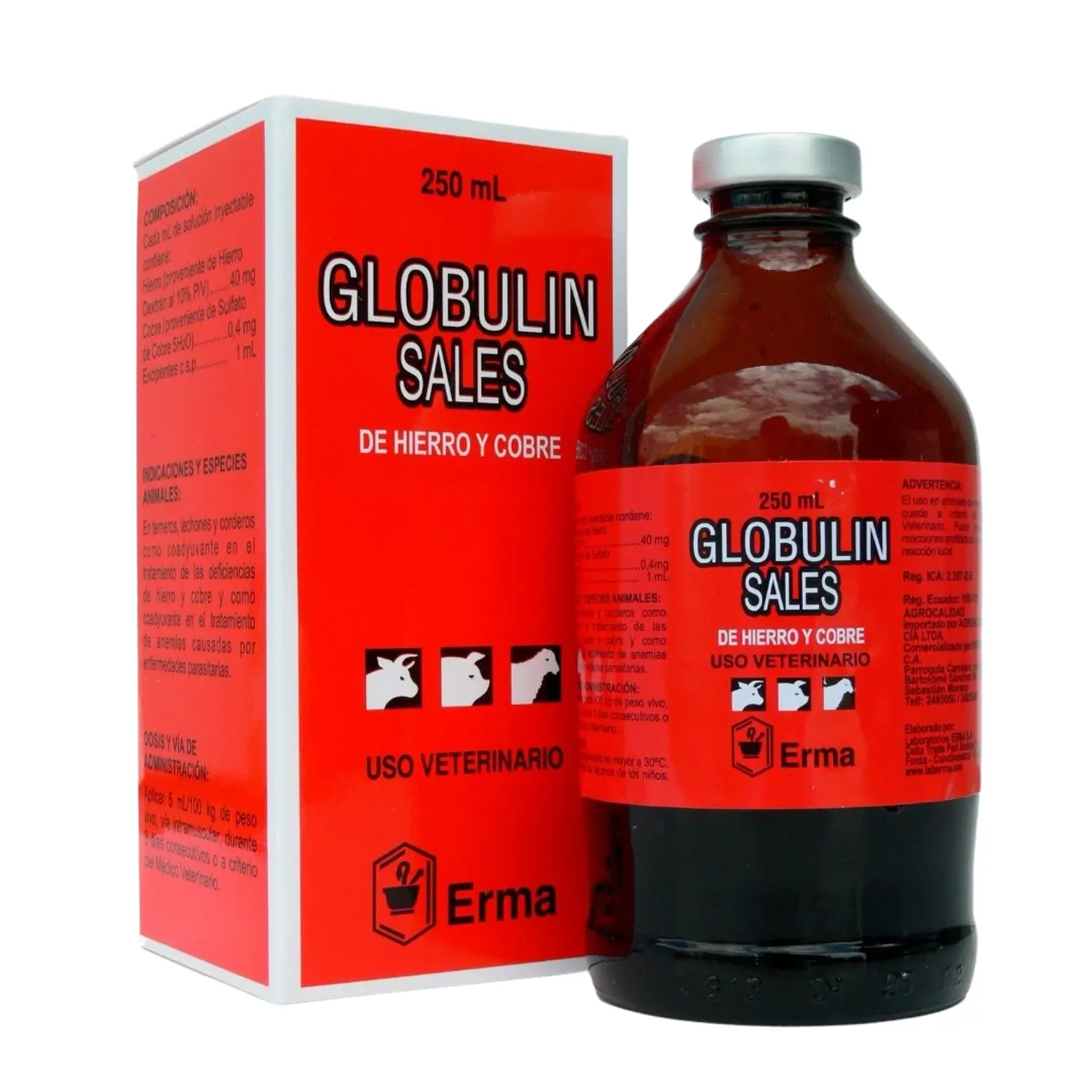 Globulin Minerales Fc x 250Ml Erma