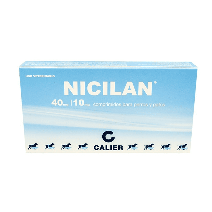 Nicilan Antibiotico Perros Gatos 40Mg Tabletas