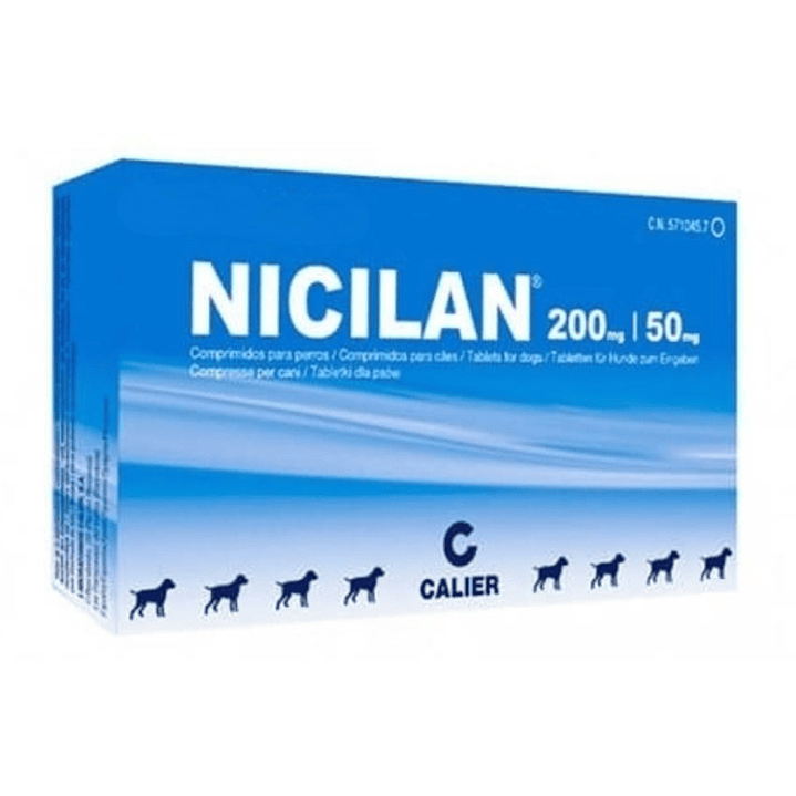 Nicilan Antibiotico Perros Gatos 200Mg Tabletas