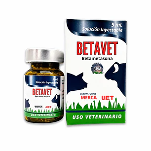 Betavet x 5Ml Betametazona Merca Vet