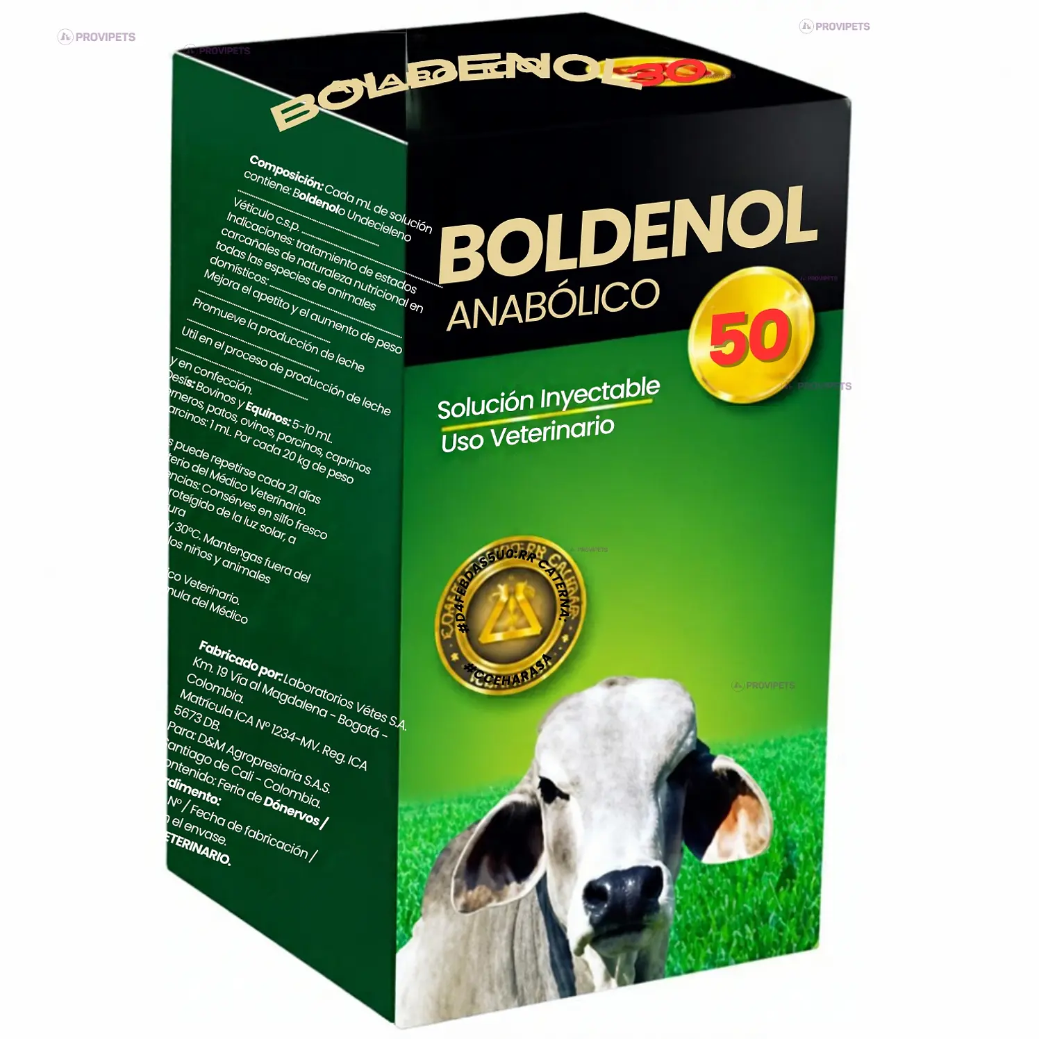Boldenol 50 x Inyectable x20ml