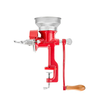 Molino de Grano Manual Tolva Plastica Rojo