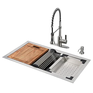 Moorefield Juego de Lavaplatos 89 cm x 53.34 cm x 30.48 cm