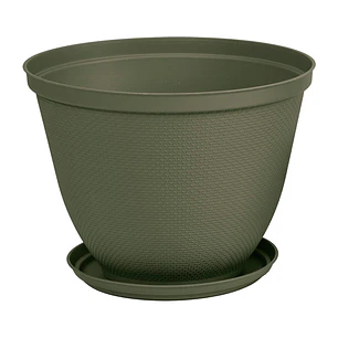 Matera Redonda Red Rafia de 35 Cm Verde Musgo