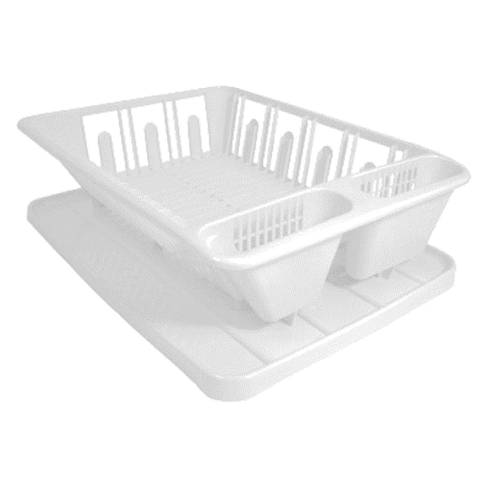 Set Escurridor De Platos Blanco