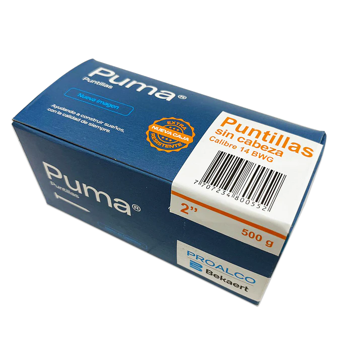 Puntilla Sin cabeza 2 Caja X 50 Cajetillas de 25 Kg