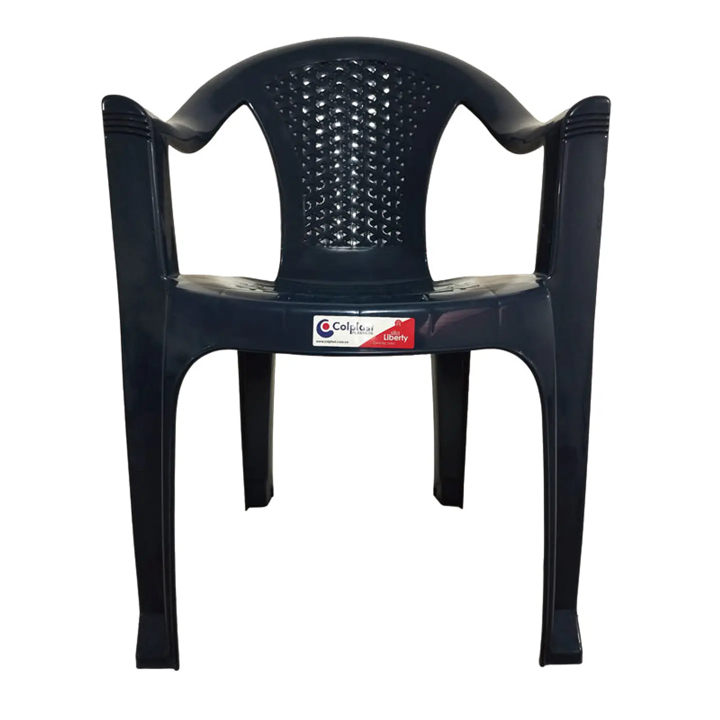 Silla Liberty con Brazos Azul Oscuro