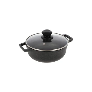 Caldero IMUSA 22 cm Antiadherente Tapa Vidrio