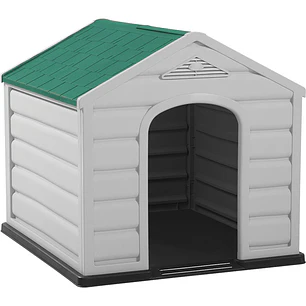 Casa para Perros Gris Hielo Verde