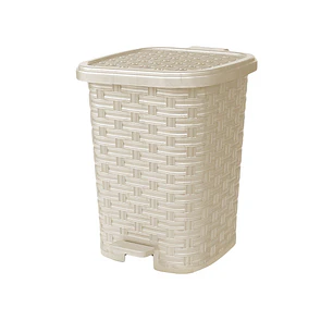 Papelera Rattan Beige
