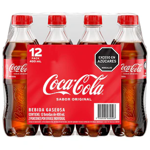 Coca Cola Gaseosa 12 Unid 400 mL